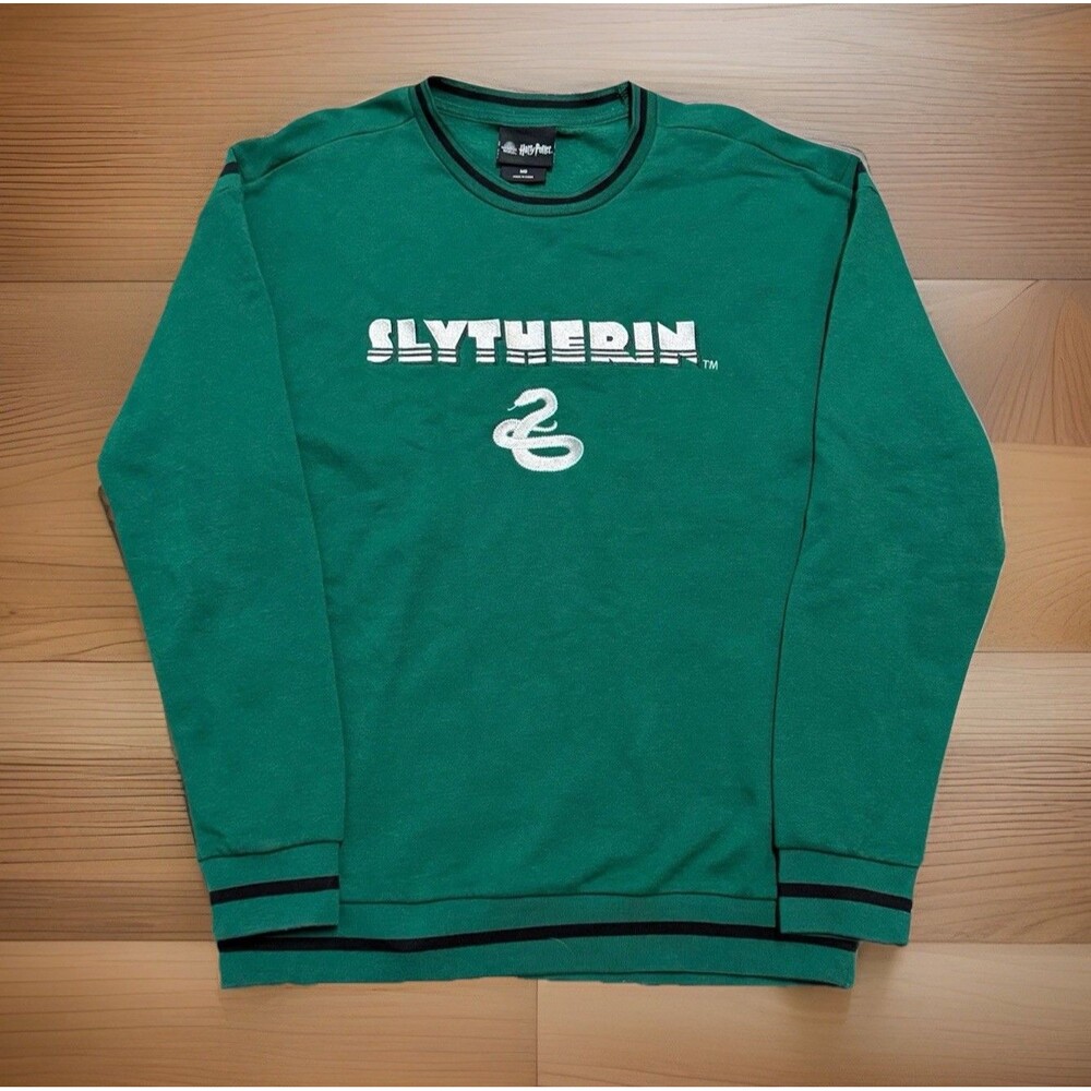 Harry Potter‎ Slytherin Sweatshirt Retro Embroidered Green BoxLunch Mens Size M